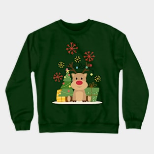 Happy Rudolph Crewneck Sweatshirt